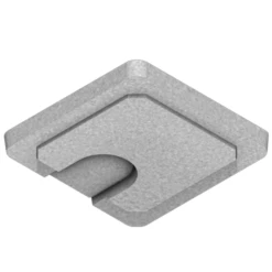 Couvercle Plein En Béton Avec Encoche Pour Boîte D'eau Pluviale RBA - 20x20 CM