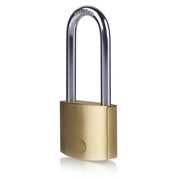 Cadenas Laiton 40 Mm - Yale - Grade 1 Anse Acier Cémenté 56 Mm - 3 Clés 1 Cadenas Laiton 40 Mm - Yale - Grade 1 Anse Acier Cémenté 56 Mm - 3 Clés