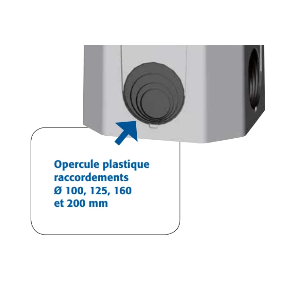 Boîte à Opercules CR50A Pour Regard D'eaux Pluviales - Béton Allégé 1 Boîte à Opercules CR50A Pour Regard D'eaux Pluviales - Béton Allégé