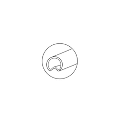 Tige Rainurée Creuse Pour Espagnolettes Tubrain 1570 Mm Torbel 07TR164