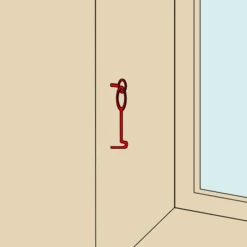 Crochet De Contrevent Avec Piton Torbel Acier Zingué Blanc 200 Mm -Construire Un Magasin D'outils crochet2 6