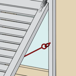 Crochet De Contrevent Torbel En Inox A4 316L Diamètre 4,5 Mm X 100 Mm -Construire Un Magasin D'outils crochet2 7