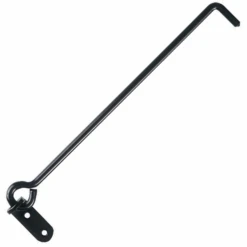 Crochet à Crémaillère Sur Platine Aluminium Noir Torbel Longueur 500 Mm -Construire Un Magasin D'outils crochet3 6