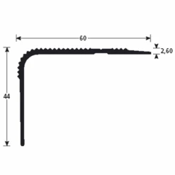 Nez De Marche Maxi Strié Percé Alu Incolore 60 X 44 Mm Longueur 3 Mètres Romus 15553 -Construire Un Magasin D'outils d1555