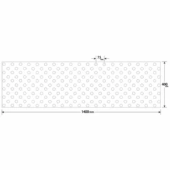 Dalle Podotactile PU Adhésive Accessdal Romus - 1400 X 400 Mm - Blanc RAL 9016 4323 -Construire Un Magasin D'outils d4322