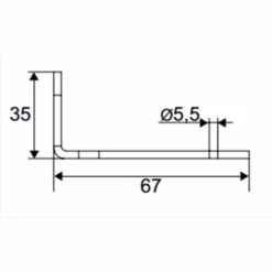 Dardenne Type L Noire Laqué 67 Mm X 35 Mm X 4 Mm Torbel 07KR024 -Construire Un Magasin D'outils dardenne 07kr024 schema