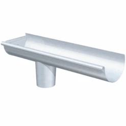 Embout à Talon Avec Naissance En Zinc Rheinzink Gauche - 250 MM - 80 MM