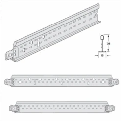 Entretoise Prélude 15 XL2 - 38x15 Mm 0.60 Ml - Blanc Sans Lumière