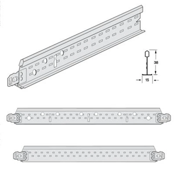 Entretoise Prélude 15 XL2 - 38x15 Mm 0.60 Ml - Blanc Sans Lumière 1 Entretoise Prélude 15 XL2 - 38x15 Mm 0.60 Ml - Blanc Sans Lumière