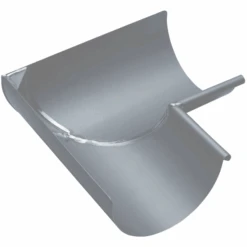 Équerre Soudée Intérieure En Zinc Pour Gouttière De 250 MM