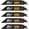 Lame De Scie Sabre Métal Dewalt Extreme 2x Life 305 Mm - Lot De 5