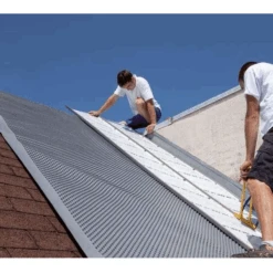 Feuille De Zinc VMZINC - Aspect Quartz-Zinc - 1,00x2,00 MM - épaisseur 0,65 MM -Construire Un Magasin D'outils feuilles 1