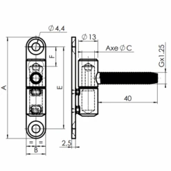Monin Fiche Paumelle à Visser Pour Porte Et Fenêtre En PVC 5 Monin Fiche Paumelle à Visser Pour Porte Et Fenêtre En PVC -Construire Un Magasin D'outils fiche paumelle2