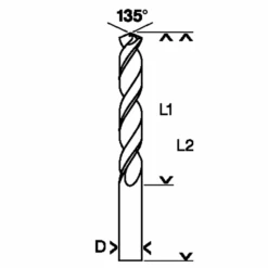 Foret à Métaux Rectifié Bosch HSS-Co DIN 338 4 Mm Longueur Utile 43 Mm -Construire Un Magasin D'outils foret4 1