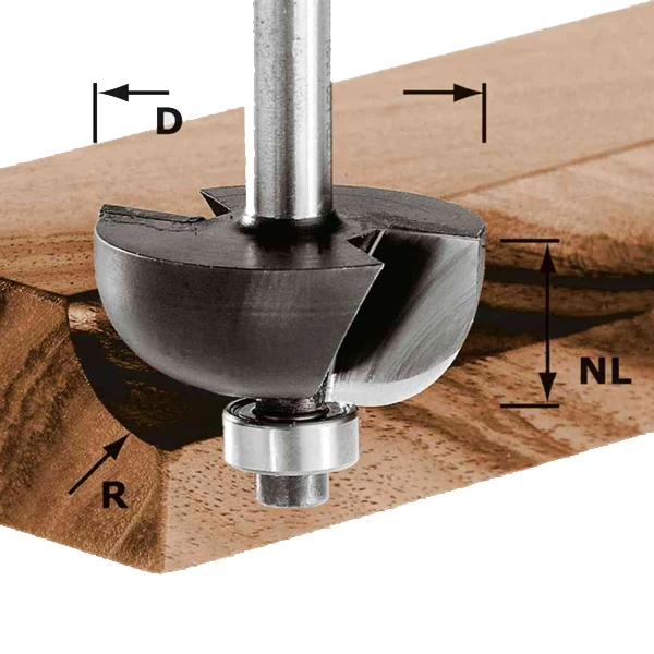 Fraise Gorge Creuse Festool HW S8 D25,5/R6,35 KL Queue Ø 8 Mm R 6,35 Mm 2 Fraise Gorge Creuse Festool HW S8 D25,5/R6,35 KL Queue Ø 8 Mm R 6,35 Mm – Image 2