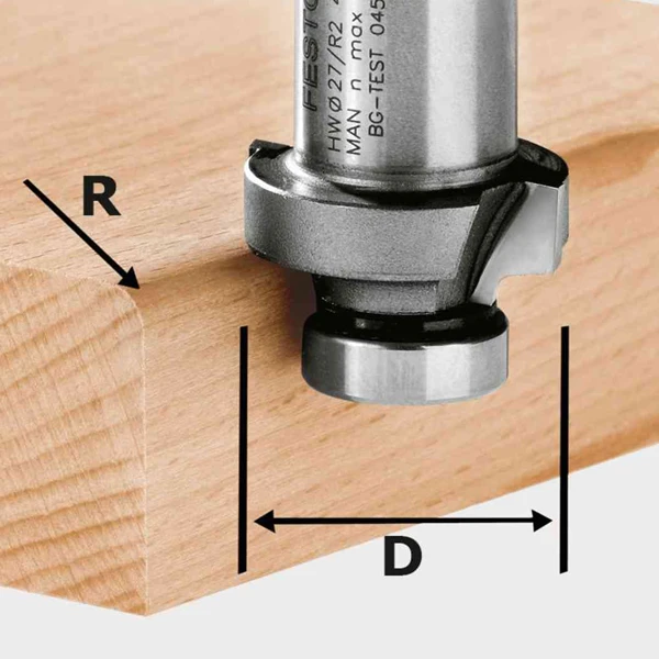 Festool Fraise à Moulurer HW R6-OFK 500 Affleureuse OFK 500 Ø 27 Mm Rayon 6 Mm 2 Festool Fraise à Moulurer HW R6-OFK 500 Affleureuse OFK 500 Ø 27 Mm Rayon 6 Mm – Image 2