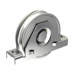 Galet à Monture Intérieure Gorge En V Mantion - 200 Kg - D80 Mm Acier - Lot De 2