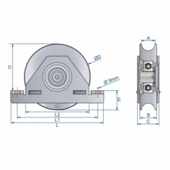 Galet à Monture Intérieure Gorge En V Mantion - 200 Kg - D80 Mm Acier - Lot De 2 -Construire Un Magasin D'outils galet a monture interieure gorge en v mantion capacite 200 kg diametre 80 mm acier zingue dimensions