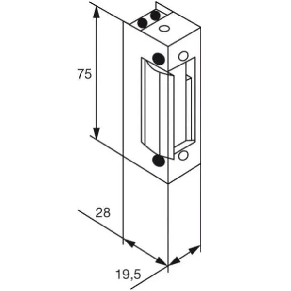 Gâche électrique Stationnaire Vachette GE4S Réversible Serrure à Larder 1 Gâche électrique Stationnaire Vachette GE4S Réversible Serrure à Larder