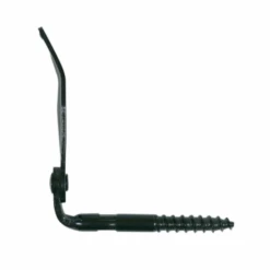 Arrêt Volet à Visser Matériaux Pleins 130mm Ø10mm Acier Noir X2