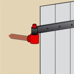 Gond à Vis Bois Torbel Inox Et Laiton Diamètre 14 Mm Longueur 80 Mm -Construire Un Magasin D'outils gondinoxbis