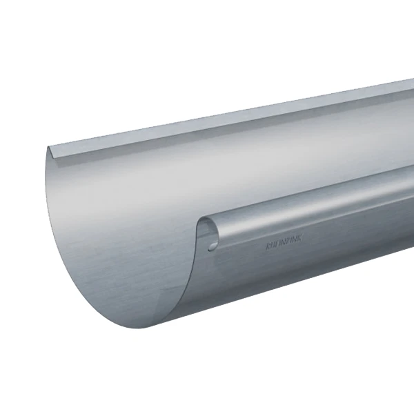 Gouttière Demi-ronde En Zinc Naturel Rheinzink Avec Pince - 333 MM X 4 M 1 Gouttière Demi-ronde En Zinc Naturel Rheinzink Avec Pince - 333 MM X 4 M