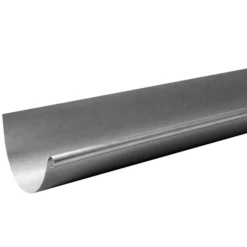 Gouttière Demi-ronde En Zinc Naturel Sans Pince - X