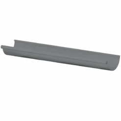 Gouttière Demi-ronde Lindab En Acier Gris Métal RAL 9007 - Développé 250 MM - 4 M