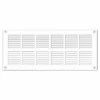 Grille De Ventilation PVC Extra-plate - 254 X 110 Mm - Blanc