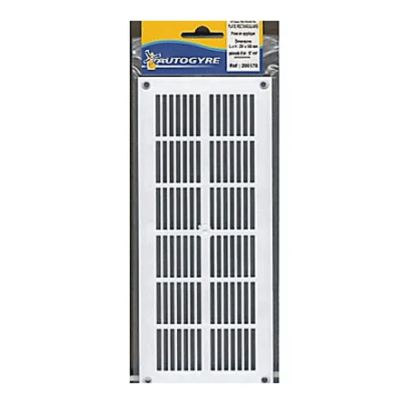 Grille De Ventilation PVC Extra-plate - 254 X 110 Mm - Blanc 2 Grille De Ventilation PVC Extra-plate - 254 X 110 Mm - Blanc – Image 2