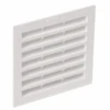 Grille De Ventilation Intérieure Nicoll - 154 Mm X 154 Mm - Passage D'air 100 Cm² - Polystyrène - Blanc