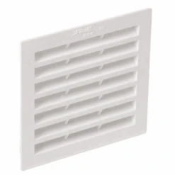 Grille De Ventilation Intérieure Nicoll - 154 Mm X 154 Mm - Passage D'air 100 Cm² - Polystyrène - Blanc