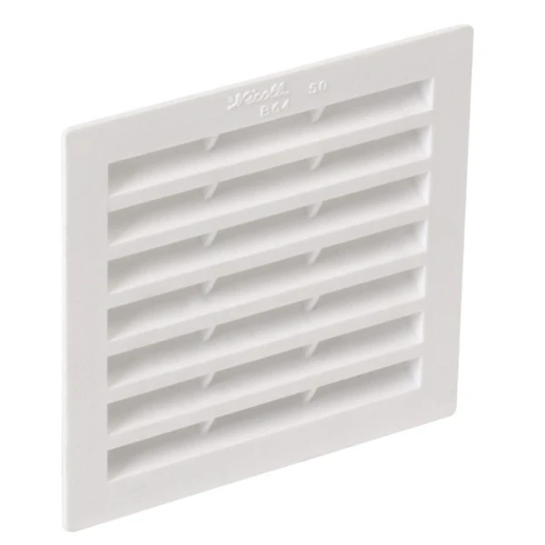 Grille De Ventilation Intérieure Nicoll - 154 Mm X 154 Mm - Passage D'air 100 Cm² - Polystyrène - Blanc 1 Grille De Ventilation Intérieure Nicoll - 154 Mm X 154 Mm - Passage D'air 100 Cm² - Polystyrène - Blanc
