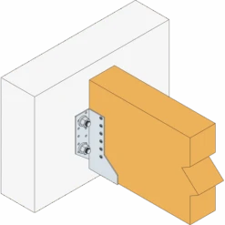 Sabot à Ailes Extérieures SAEL - Largeur 120 Mm - Hauteur 440 Mm - Épaisseur 2 Mm 9 Sabot à Ailes Extérieures SAEL - Largeur 120 Mm - Hauteur 440 Mm - Épaisseur 2 Mm -Construire Un Magasin D'outils hd c sae380 instill ill instld sae wood to concrete eu fr cn step02 png