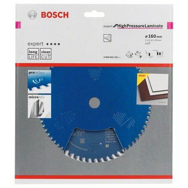 Lame Scie Circulaire Bosch High Pressure Laminate 160x20x2,2mm 48 Dents 3 Lame Scie Circulaire Bosch High Pressure Laminate 160x20x2,2mm 48 Dents – Image 3