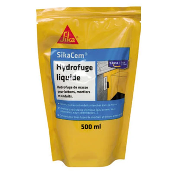 Hydrofuge De Masse Liquide Cem Dosette De 500ml Sika 471275 546962 3 Hydrofuge De Masse Liquide Cem Dosette De 500ml Sika 471275 546962 – Image 3