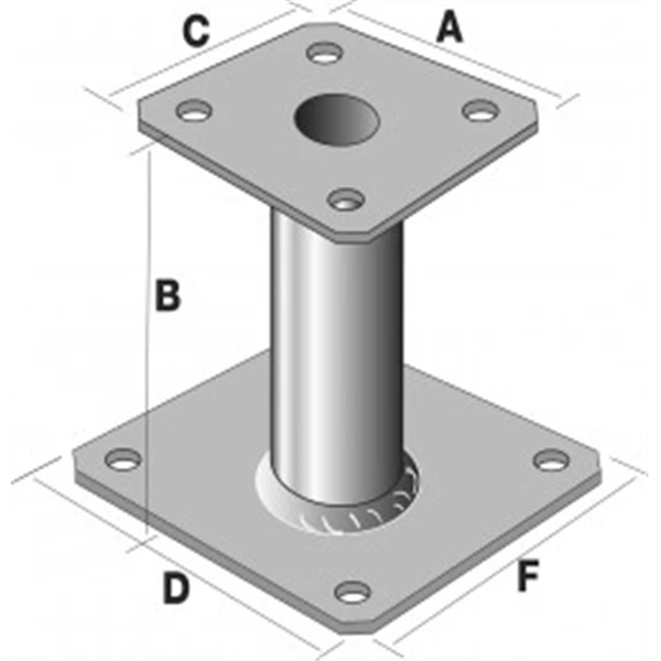 Pied De Poteau Fixe PPA Hauteur 150 Mm : Simpson Strong-Tie PPA150 Simpson-Strong-Tie 5 Pied De Poteau Fixe PPA Hauteur 150 Mm : Simpson Strong-Tie PPA150 Simpson-Strong-Tie – Image 5