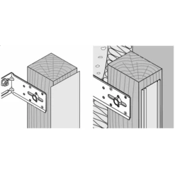 Equerre De Façade - Isolco 3000 P - Pour La Fixation De Chevron Bois - 120 Mm - Boîte De 20 Etanco 361102000 -Construire Un Magasin D'outils imageproduct319267 3