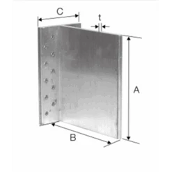 Étrier En âme Aluminium Simpson BTALU1200 Simpson-Strong-Tie
