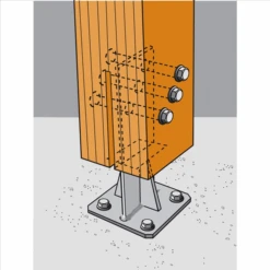 Pied De Poteau En âme Avec Platine PPSDT Simpson Strong-Tie PPSDT230 -Construire Un Magasin D'outils imageproduct349827 2