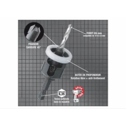 Kit Terrasse Perçage Fraisage Spécial Bois Durs 4mm Diager 902D04 -Construire Un Magasin D'outils imageproduct350326