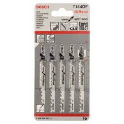 Bosch Lame De Scie Sauteuse Pour Bois Dur T 144 DF Jeu De 5 Lames : 2608634567 6 Bosch Lame De Scie Sauteuse Pour Bois Dur T 144 DF Jeu De 5 Lames : 2608634567 -Construire Un Magasin D'outils imageproduct351446 1