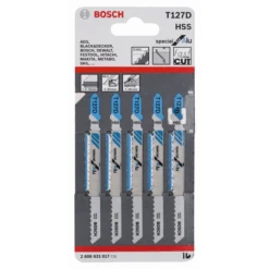 Bosch 5 Lames De Scie Sauteuse Pour Aluminium T 127 D 2608631017