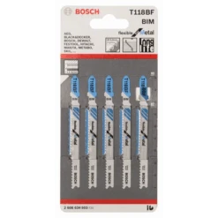 Bosch Lame De Scie Sauteuse Pour Métal T 118 BF Jeu De 5 Lames : 2608634503 -Construire Un Magasin D'outils imageproduct351487 2