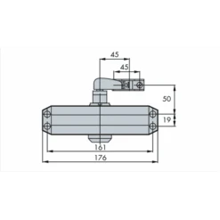 Ferme Porte GR 101 Argent Groom 101311 3660846001387 -Construire Un Magasin D'outils imageproduct352930 2