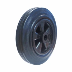 Roue Bandage Noir Plein Sur Corps De Roue A Rayons En Polypropylene Moyeu A Rouleau Alésage 25 Diamètre 400 Mm PRODIF-SOMEC 081596