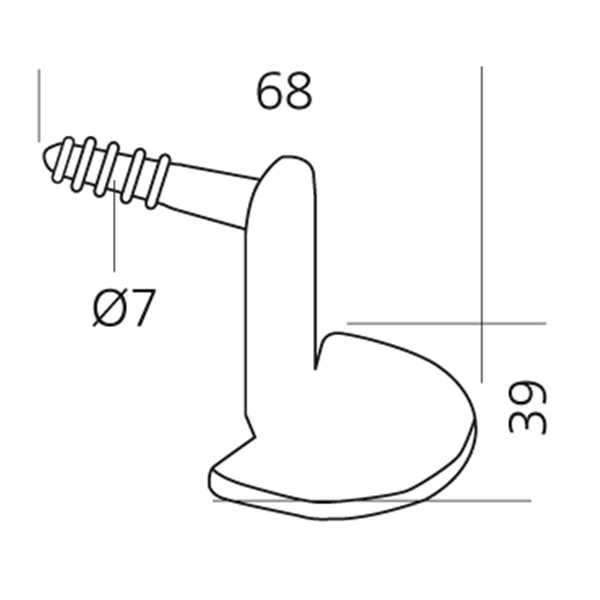 Dardenne Coudée à Visser Noire Laqué 68 Mm X 39 Mm Vis Torbel 0710574 2 Dardenne Coudée à Visser Noire Laqué 68 Mm X 39 Mm Vis Torbel 0710574 – Image 2