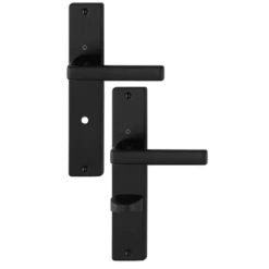 Poignée De Porte à Condamnation Dublin Hoppe Noir Mat 11799201