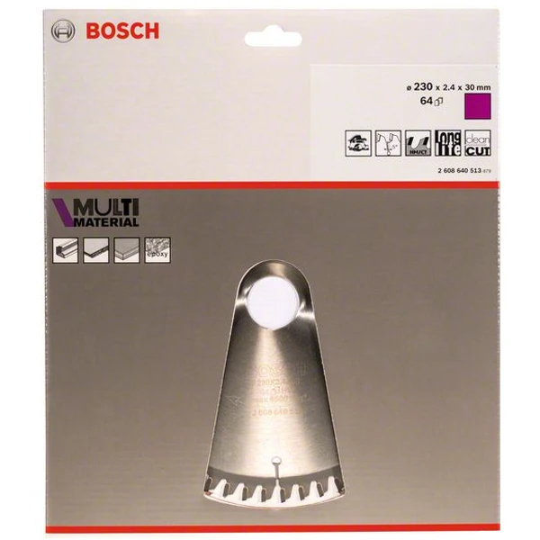 Bosch Lame De Scie Circulaire Multi-matériaux 230 X 30 X 2.4 Mm 2608640513 1 Bosch Lame De Scie Circulaire Multi-matériaux 230 X 30 X 2.4 Mm 2608640513