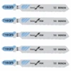Lame Scie Sauteuse Bosch T 118 GFS Basic For Inox Jeu De 5 Lames